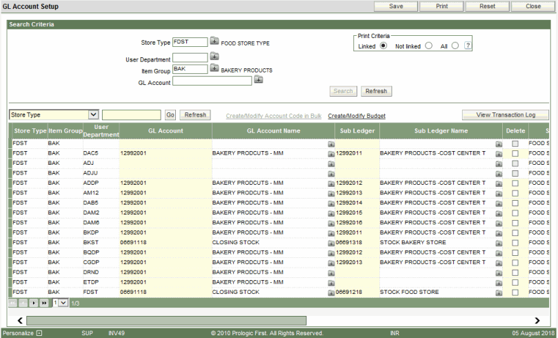 Materials Management - GL Account Setup